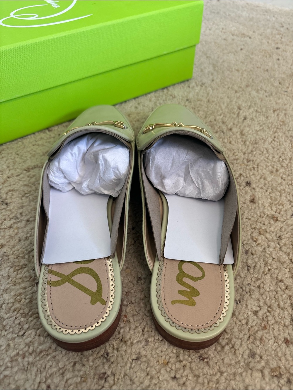 Never worn Sam Edelman Linnie Bit Mule in Pistachio - Picture 4 of 8